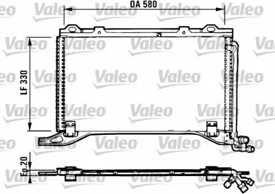 VALEO 816949 Klima Radyatoru E-Class W210 97>02 S210 97>03 A2108300370
