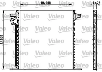 VALEO 817011 Klima Radyatoru V-Class 638-2 97>03 Vıto 638 97>03 6388350170