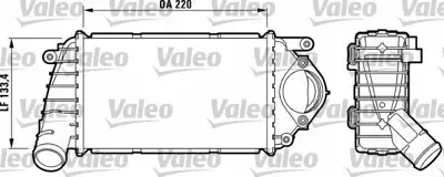 VALEO 817486 Turbo Radyatoru Intercooler Arosa 97>04 Lupo 99>06 Polo 00>02 1.4tdı Amf 6E0145805B