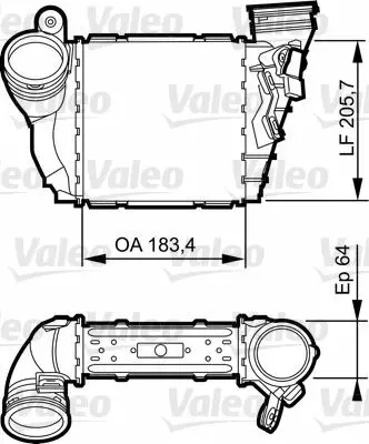 VALEO 817557 Turbo Radyatoru Golf Iv 00>06 Leon 05>06 Octavıa 05>10 A3 00>03 1,9tdı Axr 1J0145803N