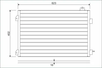 VALEO 817646 Klima Radyatoru (Kondanser) Symbol Iı Thalıa 1.5dcı 05> 8200245598