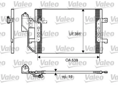 VALEO 817659 Klima Radyatoru A-Class W168 97>04 Vaneo 414 02>05 A1685001154