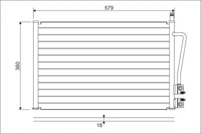 VALEO 817664 Klima Radyatoru (Kondanser) Fıesta V Fusıon 02> (538×361×16) 1333713