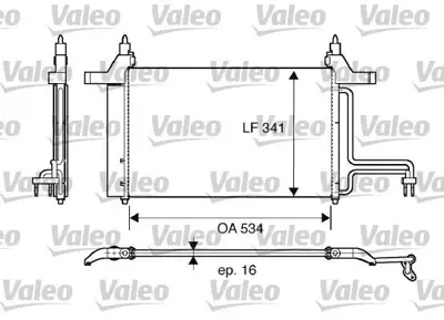 VALEO 817669 Klima Radyatoru Stılo 1.4 - 1.6 - 1.9 Jtd 01> 46745840