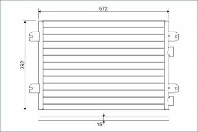 VALEO 817701 Klima Radyatoru Dacıa Duster Logan Sandero Renault Megane I Scenıc I 1.4 1.5 Dcı 1.6 1.9 Dti 8200182361