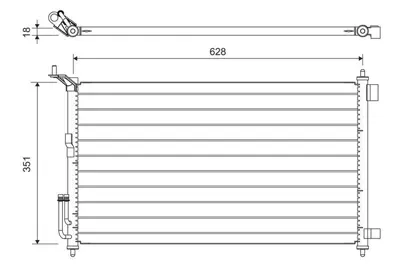VALEO 817836 Klima Radyatoru (Kondanser) Nıssan Juke 2010-> Mıcra K12 Kasa 2003-2010 Note 2006-2012 (630×348×16) 92100EL00A