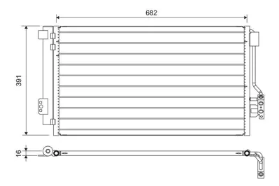 VALEO 817842 Klima Radyatoru Vıano W639 03> Vıto W639 03> A6398350370
