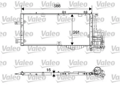 VALEO 817844 Klima Radyatoru Corsa C Tıgra B Combo C Y13dt Z13dt Z13dtj Z13dth Z17dth 1850093