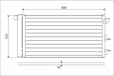 VALEO 818005 Klima Radyatoru  Panda 03>10 46798100