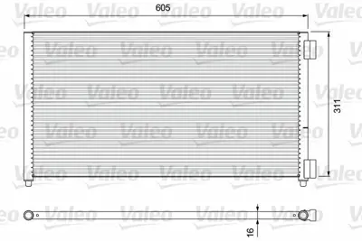 VALEO 818017 Klima Radyatoru Doblo 1,3 1,9 Jtd - D 01> Punto 1.2 99>10 46821270