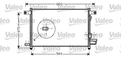 VALEO 818061 Klima Radyatoru (Kondenser) Aveo Daewoo Kalos 1,2 - 1,4 02> (542x414x17) Kurutucu Ile 96539632, 96834082