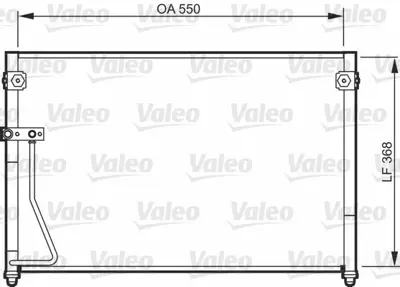 VALEO 818085 Klima Radyatoru Mazda 626 V 98>02 (Fs) - (550x368x20) L4800GE4TB