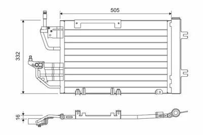 VALEO 818168 Klima Radyatoru Astra H <09 Zafıra B Z13dth A17dtr A17dtj Z19dt Z19dth Z20leh (520x331x12 6850237