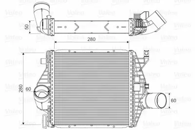 VALEO 818590 Turbosarj Radyatoru V-Class 638-2 96>03 Vıto 638 96>03 6385012901