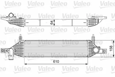 VALEO 818633 Intercooler Nıssan Qashqaı J10 1,6 Dcı 2010-> R9m Motor 14461BB50A