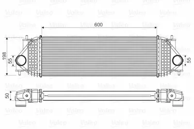 VALEO 818662 Turbo Radyatoru (Intercooler) Grand vıtara ıı 1,9 ddıs 05>15 (600×207×50) 1362067J00