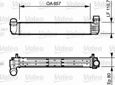 VALEO 818870 Turbo Radyatoru Megane Iıı Scenıc Iıı 2,0 - 1,9dcı 144969107R