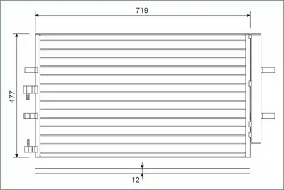 VALEO 822590 Klima Radyatoru (Kondanser) Transıt V363 14  > Custom 12  > 1778169