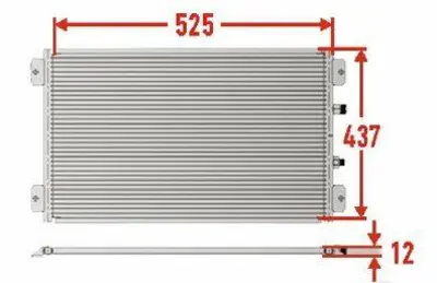 VEKA 43-3530 Klima Radyatoru Renault Megane Iv 1.2-1.3 Tce 1.5 Dcı 1.6-1.6 Dcı 2016- 1.5 Bluedcı 2018- - Talısman 1.3 Tce - 1.5 Dcı - 1.6 Dcı 2015-
