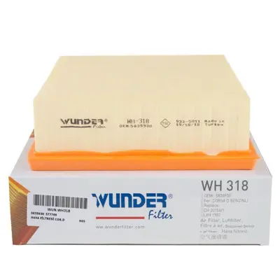 WUNDER WH318 Hava Filitresi (Corsa-D Z12xep Z14xep) 5835930, 835167, 55557184, 93188725, 95516130, 834656, 55184249, 51925537, 51830174, 834926