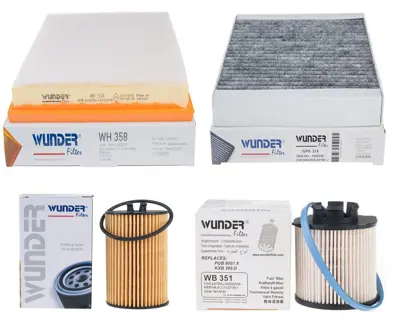 WUNDER WY357 Yağ Filitresi B16dth Astra-K 71744410, 5650359, 650163, 650172, 93185674, 95526685, 95526687, 55485671, 55588497, 55594651