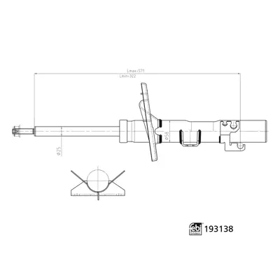 FEBI BILSTEIN 193138 On Amortısor Transporter T5 03> 7E5413031A