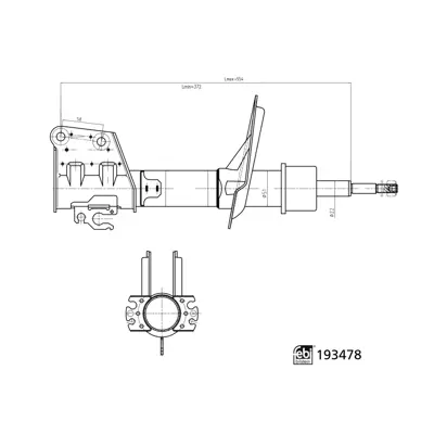 FEBI BILSTEIN 193478 On Amortısor Fıat Doblo 01> (Kısa Mıl)                          46791279