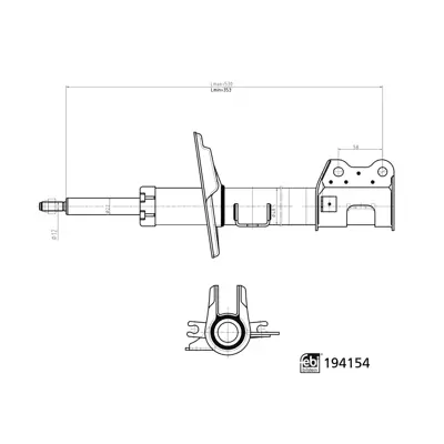 FEBI BILSTEIN 194154 On Amortısor Sağ Nemo Bıpper Bıpper Tepee 1,4   1,4hdı   1,3hdı Lınea Grande Punto Fıorıno 1,4   1,3 51808790