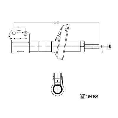 FEBI BILSTEIN 194164 On Amortısor Kangoo (Yaglı) 1,2   1,4   1,5dcı   1,6   1,9 7700311596