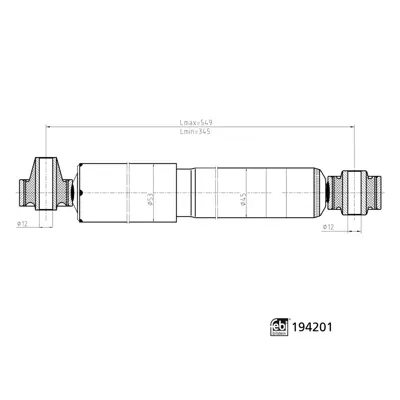 FEBI BILSTEIN 194201 Arka Amortısor Doblo Iıı Kombı Uzun 10>         51810129