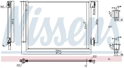 NISSENS 941197 Klima Radyatoru Renault Clıo V 19> Captur Iı 20> 1.0 Sce 1.0 Tce   Nıssan Mıcra 1.0 17> 812501