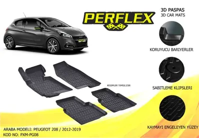 PERFLEX PXM-PG08 Paspas 3d Havuzlu X-Mat 208 12>19 