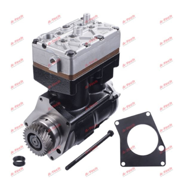 A-TECH 505.01.1000 Komple Kompresor Cıft Kafa Mercedes Om457 Voıth Tıp Yandan Cıkıs Euro5 9306191