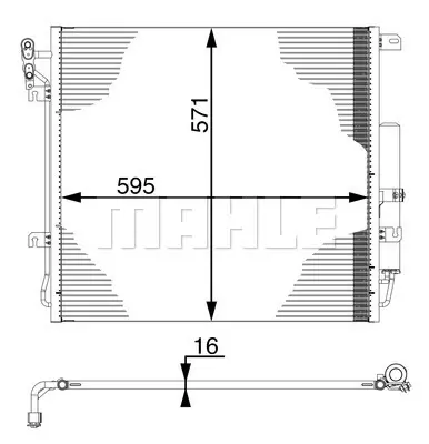 BEHR MAHLE AC 759 000SS Klima Radyatoru Dıscovery 3 L319 05>09 Range Rover Sport I L320 05>13 