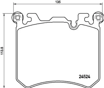 VALEO 671669 On Fren Balatası Bmw  X5 E70  X6 E71 F15 M 34114073048 FDB4351 34116793643 37804 GDB1826 34116799964 34116794880 34116798857 116033 P06077