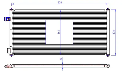 ORIS CFR628016 Klima Radyatoru (Kondanser) Connect 1.8tdcı 75ps   90ps   110ps 02> 712M30 1011001050 2T1H19710AB SKCD0110399 4488406 103433 1223628 2T1H19710AC 170160021 448C0216