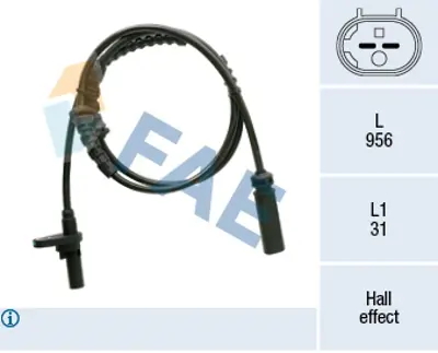 FAE 78361 Sensör Abs F-01-02-03-04-07-10-11-12-13 34526853859 50335 265009227 V20725188 502996 1060072 6853859 841385 6782099 SS20324