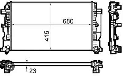 BEHR MAHLE CR1710000S Su Radyatörü  Vw Crafter/Mb Sprınter A9065000202 B  2E0121253MAH