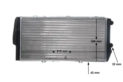 BEHR MAHLE CR404000S Su Radyatörü  Audı 100 / 200  443121251KMAH