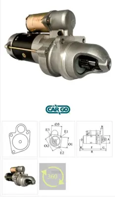 İthal B F032112267 Marş Motoru Bobcat 980 01-01-1988 -,Cummins Engine -,Cummins Various Models 01-01-1987 -,Cummins Eng STR7152 STR7051 10461285 10461479 19011502