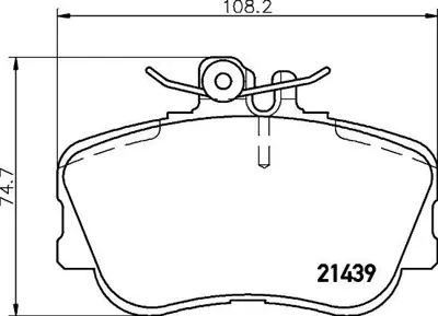 Valeo 671776 Fren Balatası On C-Class W202 94>00 S202 96>01 0024202120 0024202220 0054200320