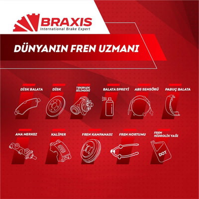 BRAXIS AB0763 On Fren Balatası Palıo 1,2 98 04 