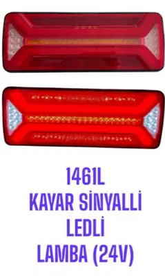 İthal UCLER-1461L Kayar Sınyallı Ledlı Stop Lambası 24v Ceray 202207 
