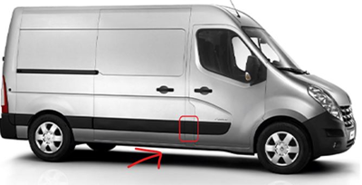 SPK 6214 Sağ Orta Cevre Bandı Renault Master Iıı 10> (Kısa Kasa) 768180129R