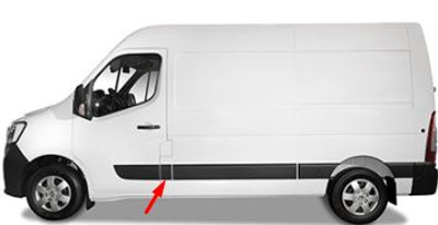 SPK 6215 Yan Cevre Bandi Sol Orta (Orta Direk Citasi) Renault Master Iii 10> (Kisa Kasa) 768190129R
