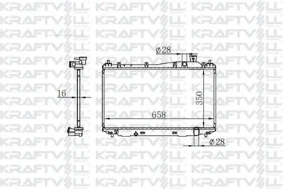KRAFTVOLL 08040041 Motor Su Radyatoru Honda Cıvıc 2001 2006 Manuel Vıtes (350*658*16) Brazıng (Mt) 19010PMMA01 19010PLCJ01 19010PLCJ51 19010PLMA51 19010PLR003 19010PMMA02 19010PMMA51 19010PMMA52 19010PMAE01 19010PMHE01