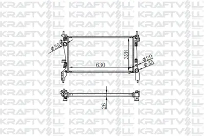 KRAFTVOLL 08040042 Motor Su Radyatoru Nemo Bıpper 1,3hdı 16v 75cv 12> Fıorıno 1,3jtd 07> (1 Sıra Alb Sıstem) (630*328*2 51780659 51790636 1330T9 1330V0 1330Y1 1330Y4 51780666 51790709 636004 RA0111290