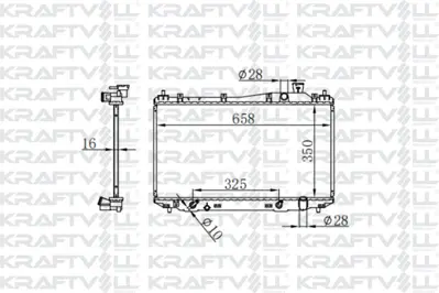 KRAFTVOLL 08040044 Motor Su Radyatoru Honda Cıvıc Vtec 2001 2006 (350×658×16) Brazıng (At) 19010PLCJ01 19010PLCJ51 19010PLMA51 19010PLR003 19010PMMA02 19010PMMA51 19010PMMA52 19010PLC901 19010PMAE01 19010PMMA01