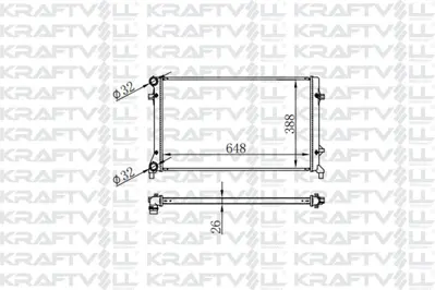 KRAFTVOLL 08040053 Motor Radyatoru Caddy Iıı Golf V Vı Passat A3 Leon Octavıa 1,4 Tsı 1,6tdı 1,9tdı 2,0tsı 04>10 (648*3 1K0121251AB 1K0121251BK 1K0121251DD 1K0121251DM 1K0121251N 3C0121253AR 3C0121253K 3C0121253Q 3C0121253AL 1K0121251EH
