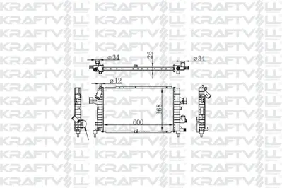 KRAFTVOLL 08040056 Su Radyatoru Astra H Z13dth Z17dth Z17dtj Z19dt Zfıra B Z17dtj A17dtj Z19dt (600*368*26) Brazıng (Mt 1300269 13143570 13128925 1300271 13152320 130026913143570 63029A 1079088 1073091 8MK376781041